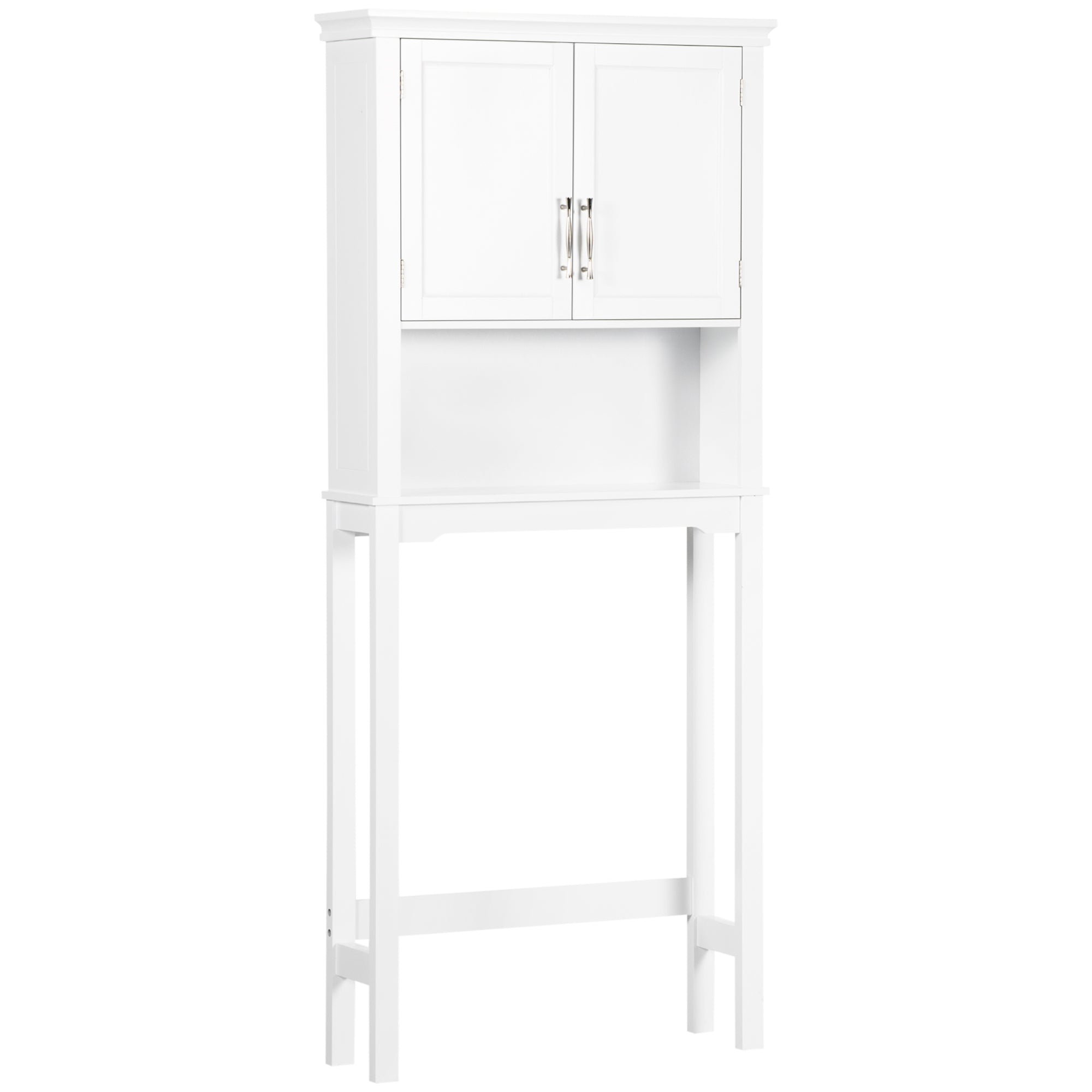 Armário sobre Sanita Branco 71x20.5x165cm - Organizador de Casa de Banho
