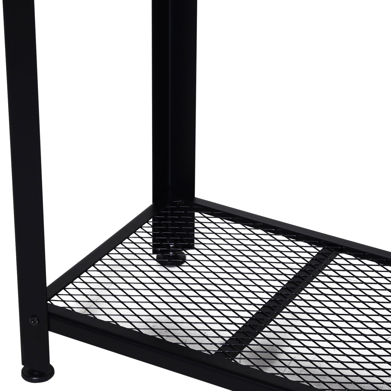 Mesa Consola Industrial Marrom e Preto 101x35x80 cm