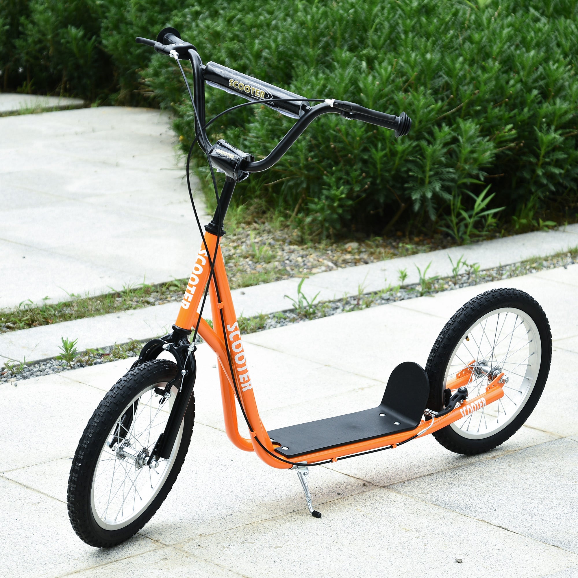 Trotinete para Crianças e Adolescentes - Laranja 139x58x90-96 cm