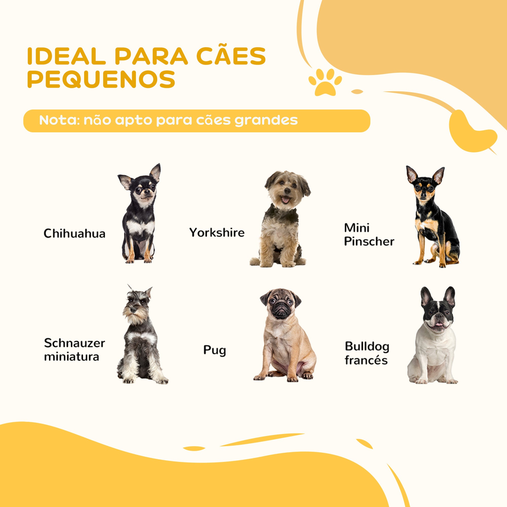 Barreira de Segurança Dobrável para Cães Pequenos - 154,5x29,5x61 cm - Marrom Escuro