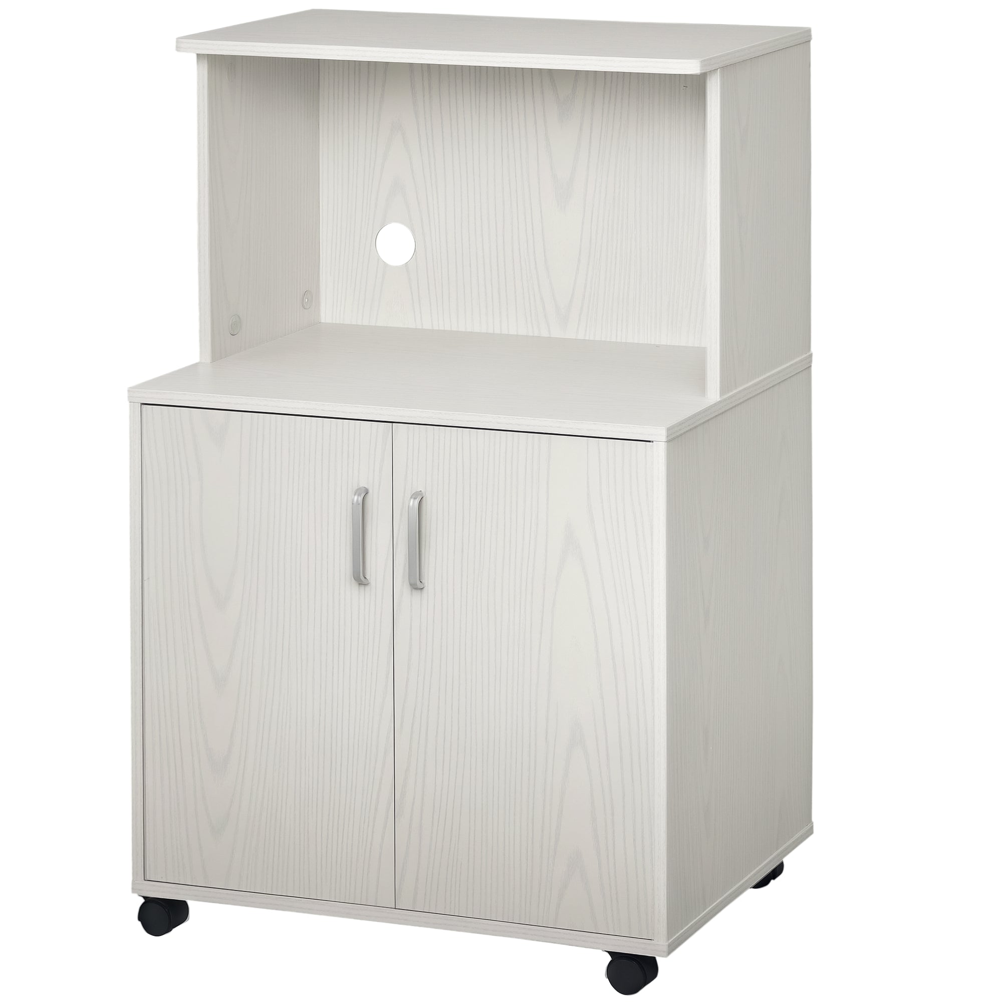 Armário Auxiliar para Microondas 60,4x40,3x97 cm - Cor Branco