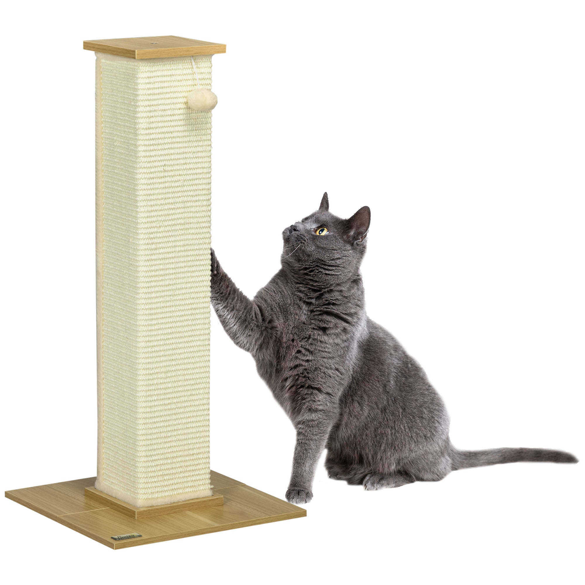 Arranhador para Gatos de 80cm Cor de Carvalho