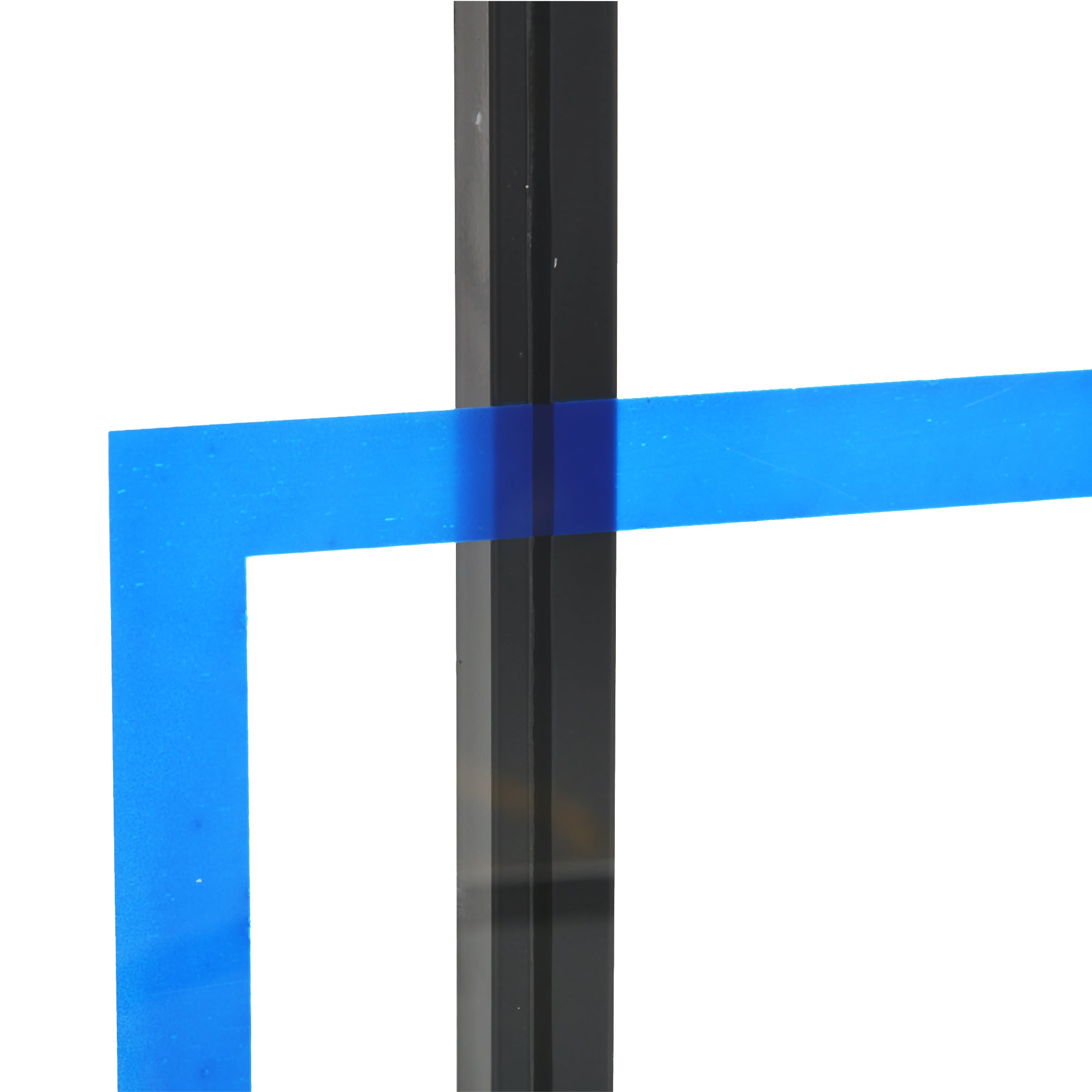 Tabela de Basquetebol de Parede – 113x61x73 cm – Preto e Azul – Aço e Policarbonato