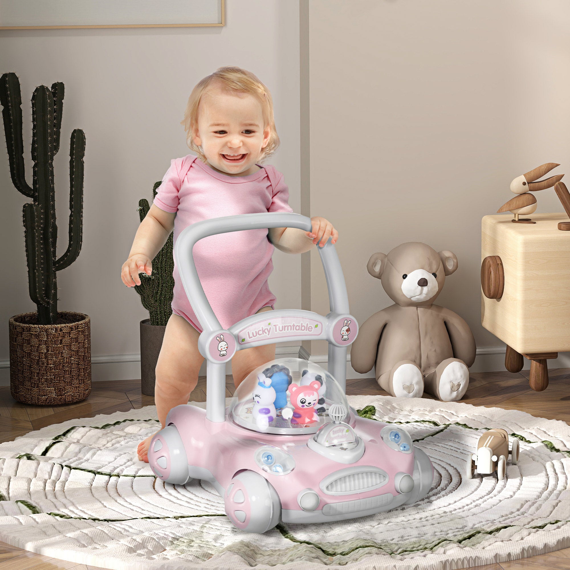 Andador para Bebés 43,4x40,6x43 cm - Rosa