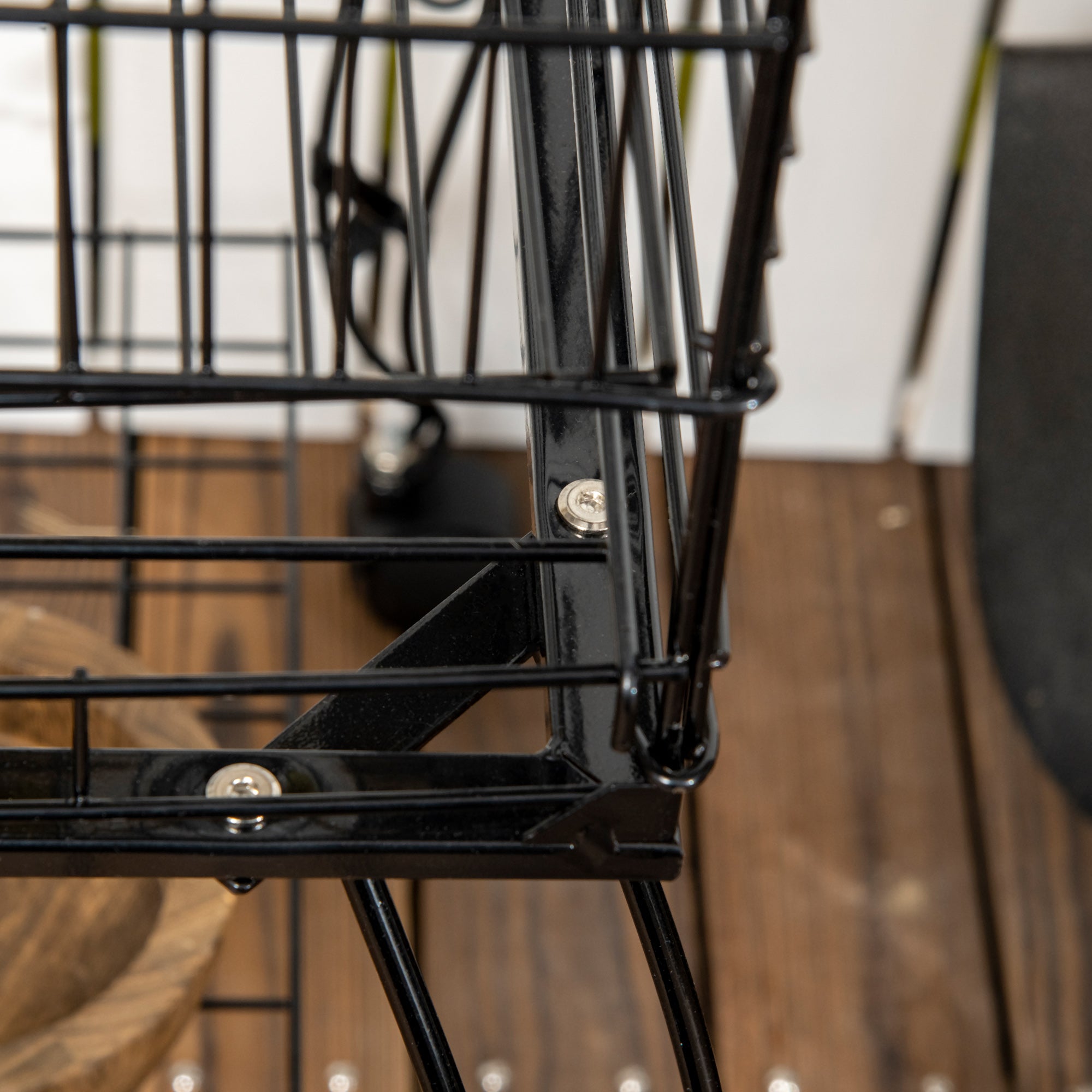 Gaiola Grande de Metal para Pássaros – 51x51x153 cm – Cor Preto