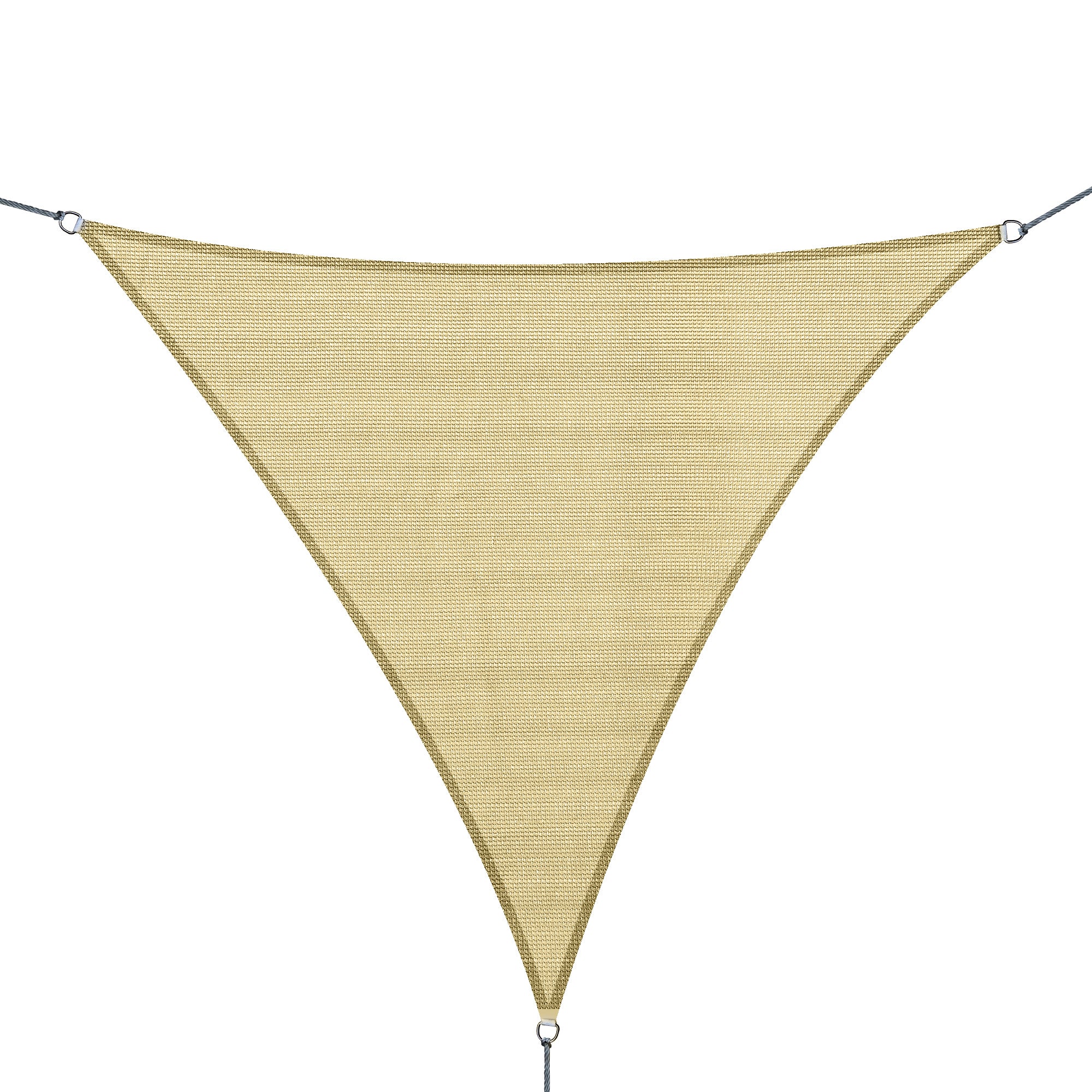 Vela de Sombra Triangular 300x300x300 cm Cor de Areia