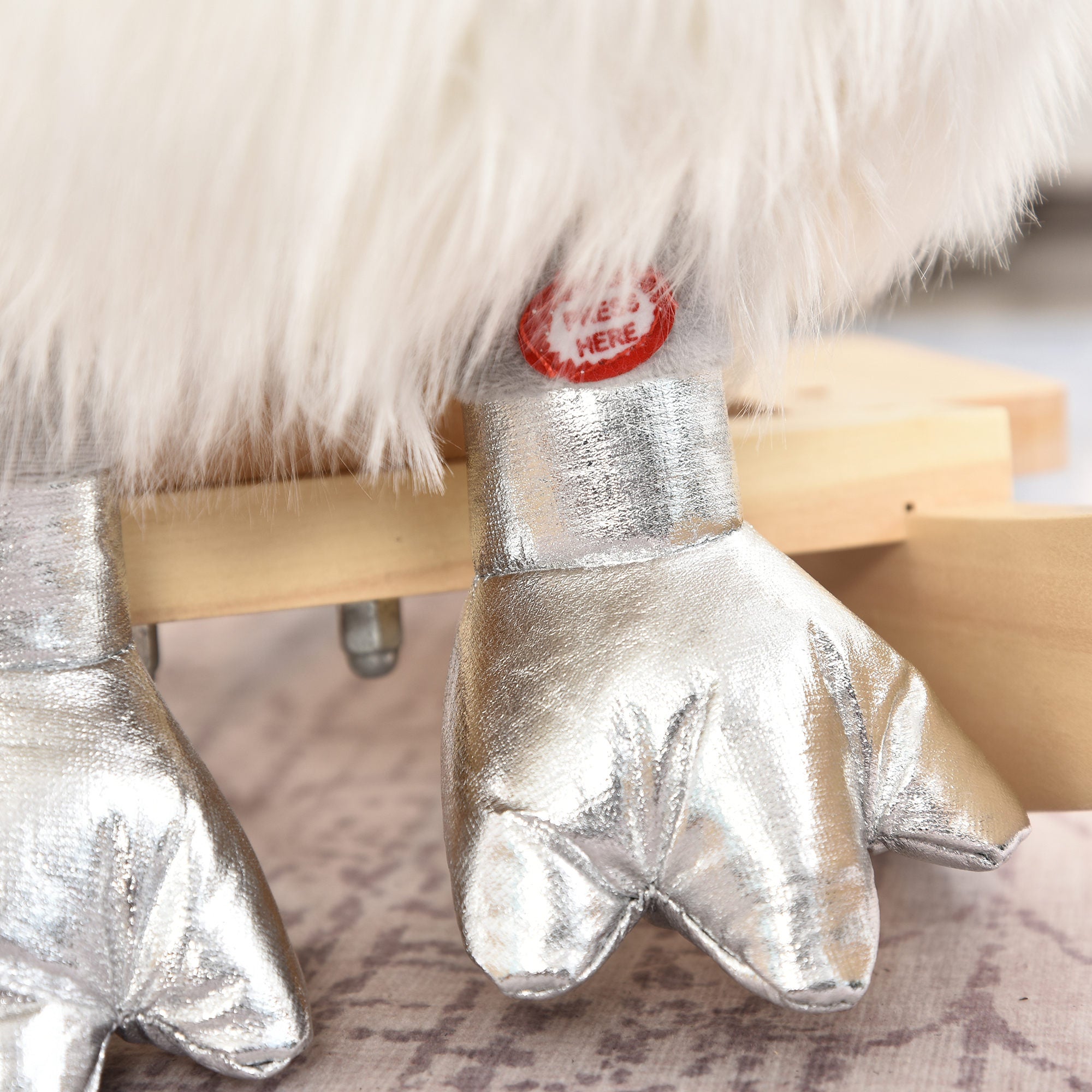 Cavalo Baloiço para Bebés 60x33x59 cm Branco e Cinza