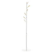 Cabide de Pé com 6 Ganchos 35x35x174cm Branco