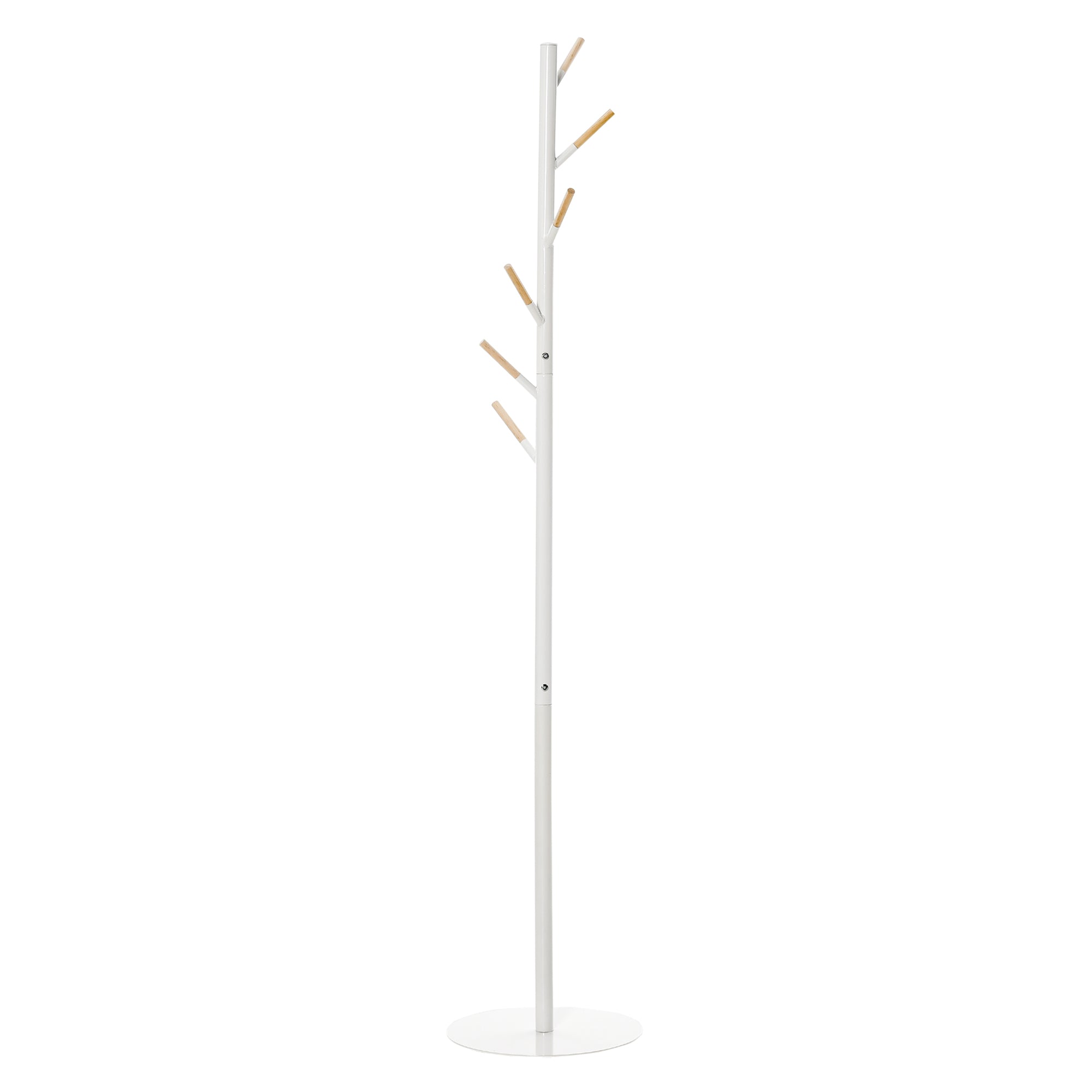 Cabide de Pé com 6 Ganchos 35x35x174cm Branco