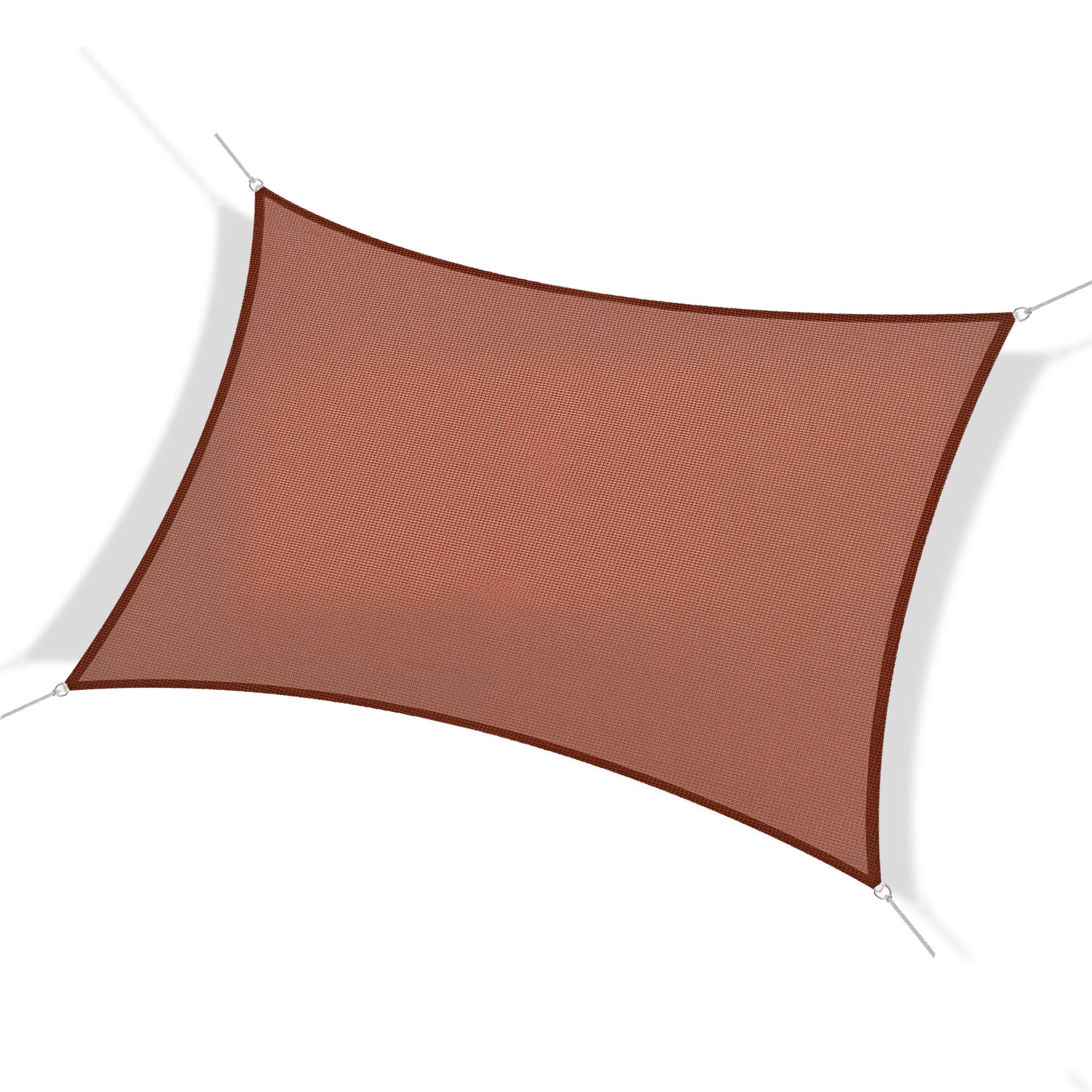 Toldo Vela Retangular Vermelho de Ferrugem 300x400 cm