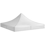 Toldo de Substituição 300x300 cm Branco - Tecido Oxford Impermeável e Anti-UV