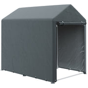 Abrigo de Jardim para Bicicletas e Motos 120x180x165 cm - Cinza Escuro