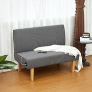 Sofá de 2 Lugares – 110x62x85 cm – Cinzento – Veludo