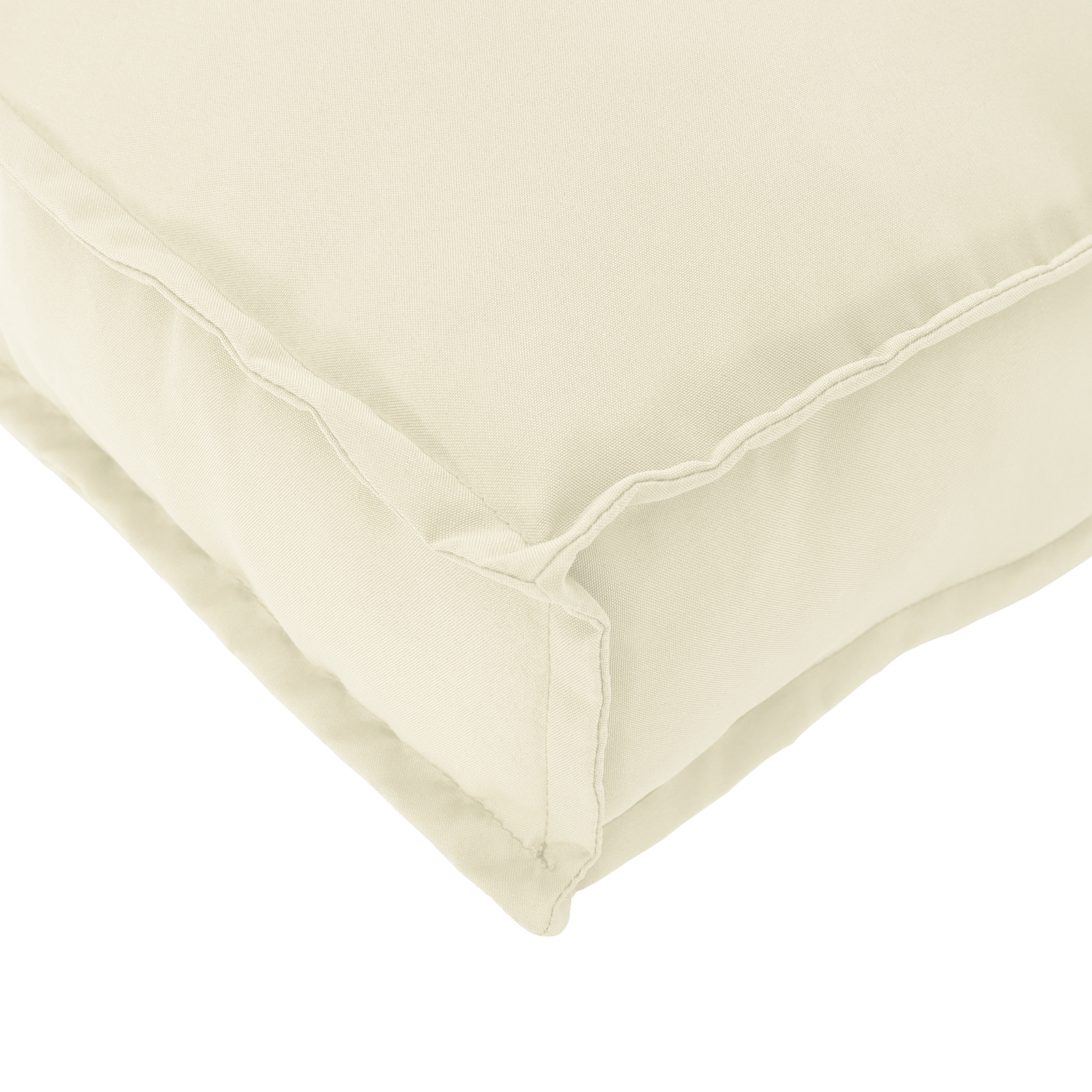 Almofada de palete para encosto Creme 120 x 40 x 12 cm