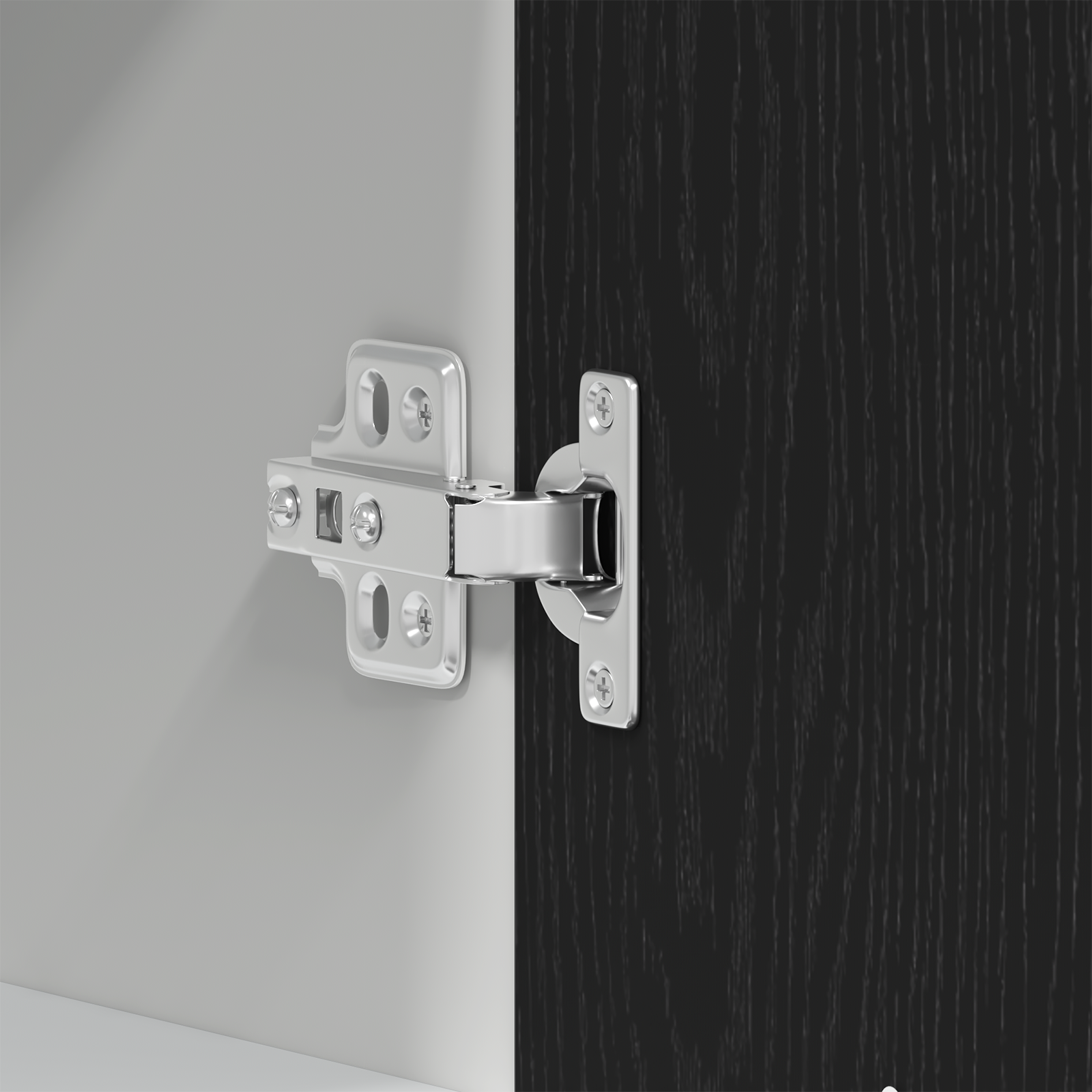 Armário suspenso com porta Riga Carvalho preto 60 x 31 x 60 cm