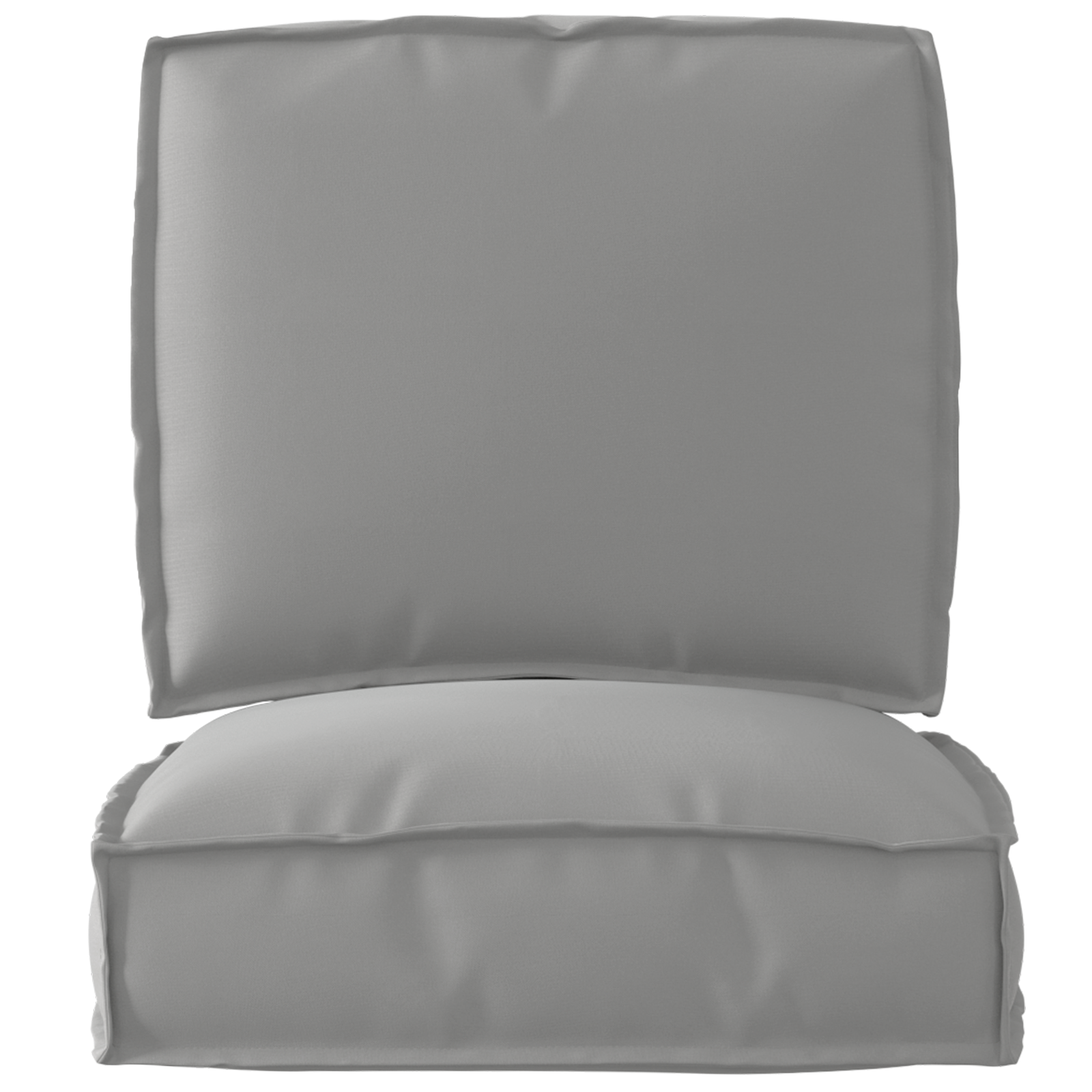 Conjunto de Almofadas para Palete 2 pcs Cinzeto 50 x 50 x 12 cm