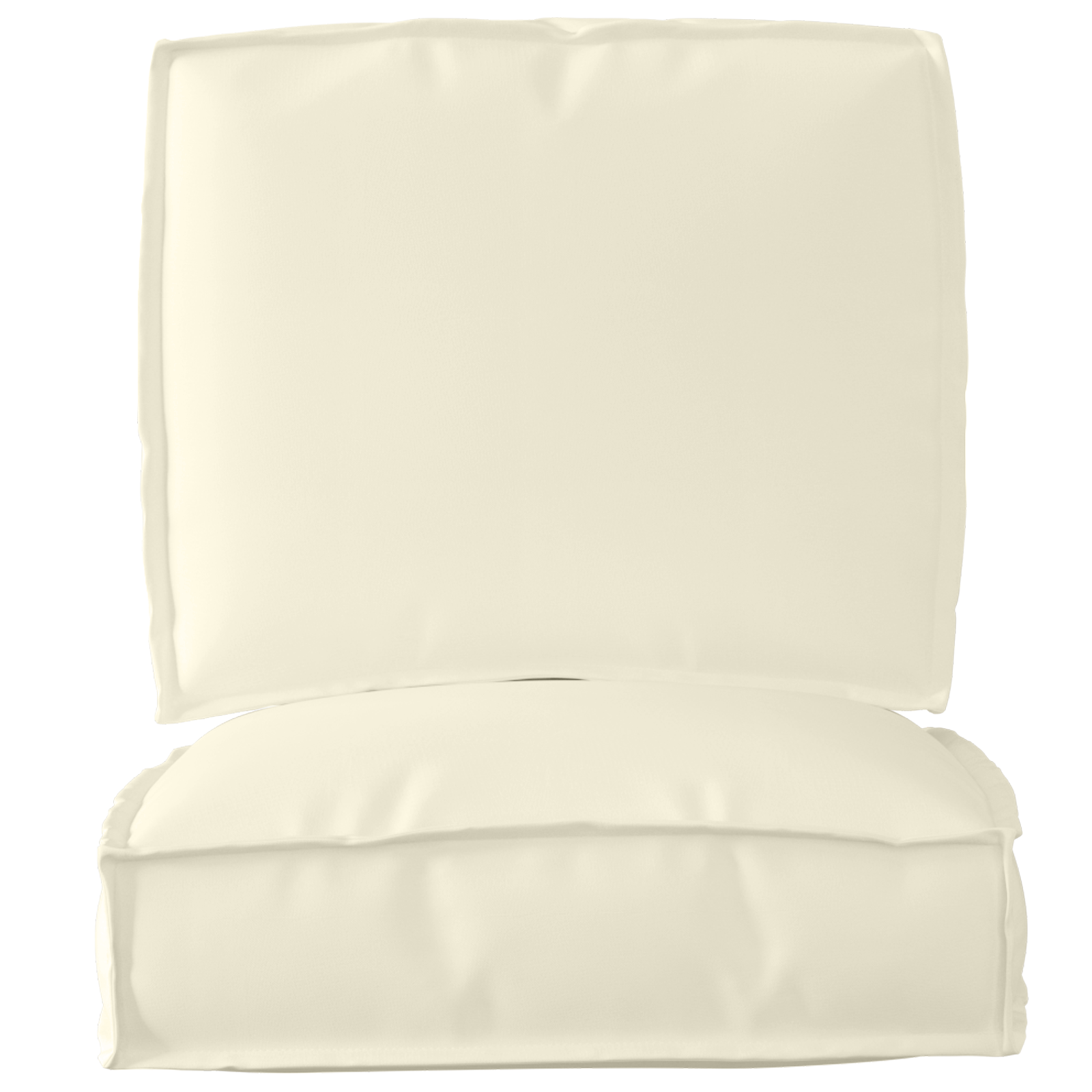 Conjunto de Almofadas para Palete 2 pcs Creme 50 x 50 x 12 cm