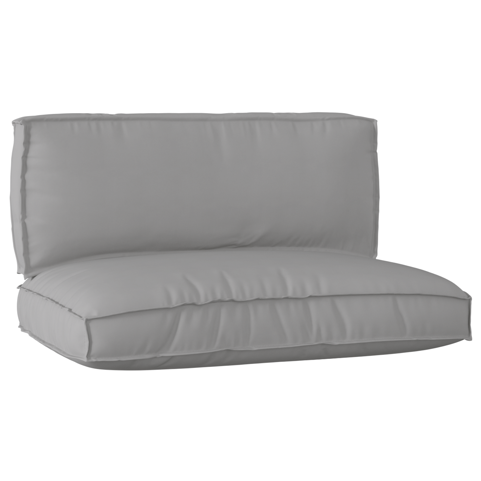 Conjunto de Almofadas para Palete 2 pcs Cinzeto