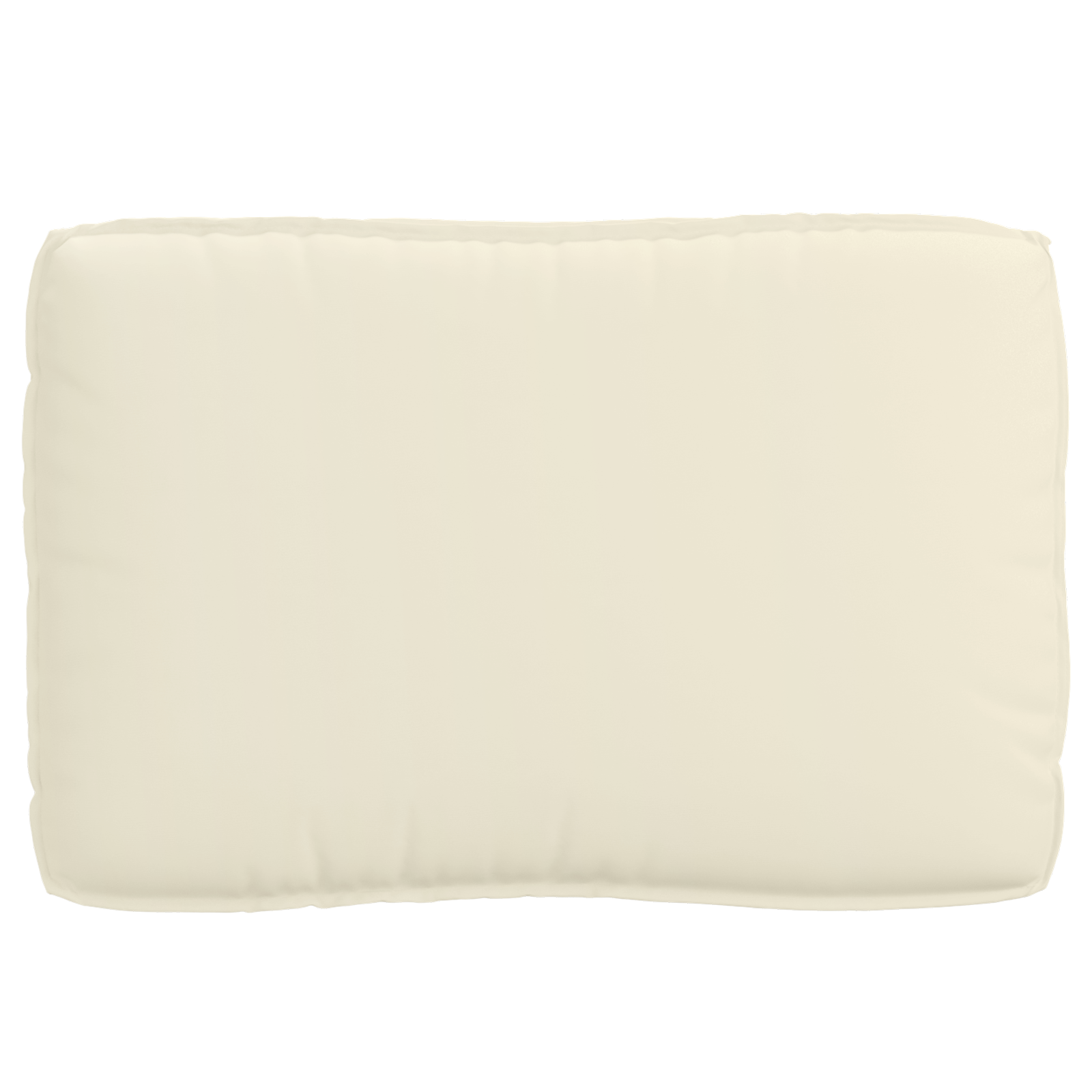 Conjunto de Almofadas para Palete 2 pcs Creme 120 x 80 x 12 cm