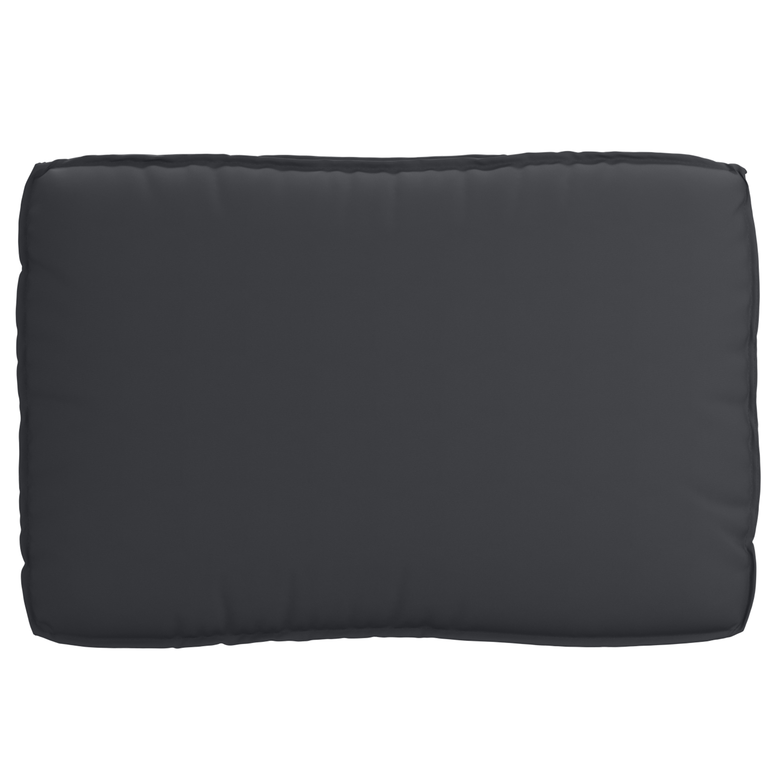 Conjunto de Almofadas para Palete 2 pcs Preto 120 x 80 x 12 cm