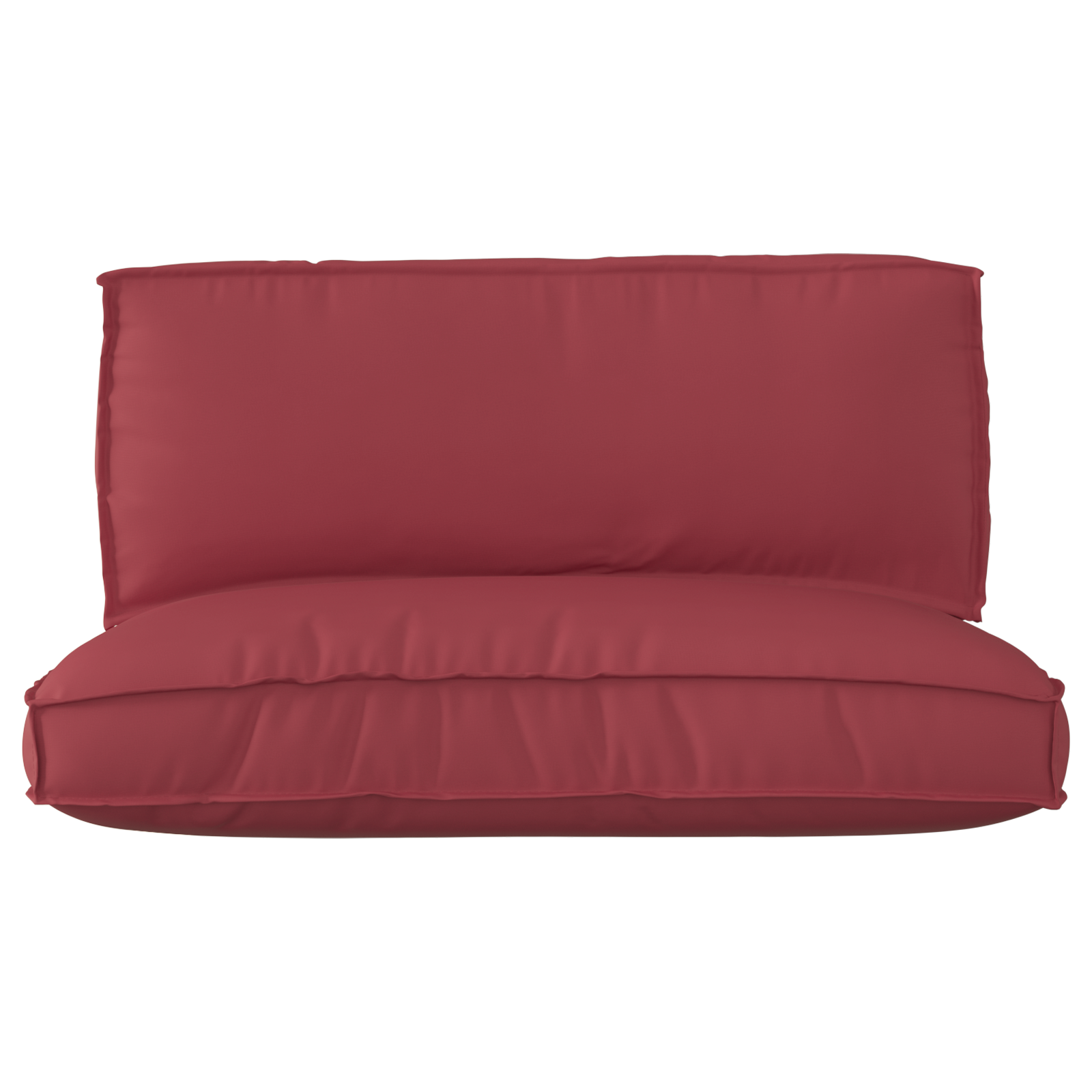 Conjunto de Almofadas para Palete 2 pcs vermelho tinto
