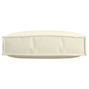 Almofada de palete para assento Creme 60 x 60 x 12 cm