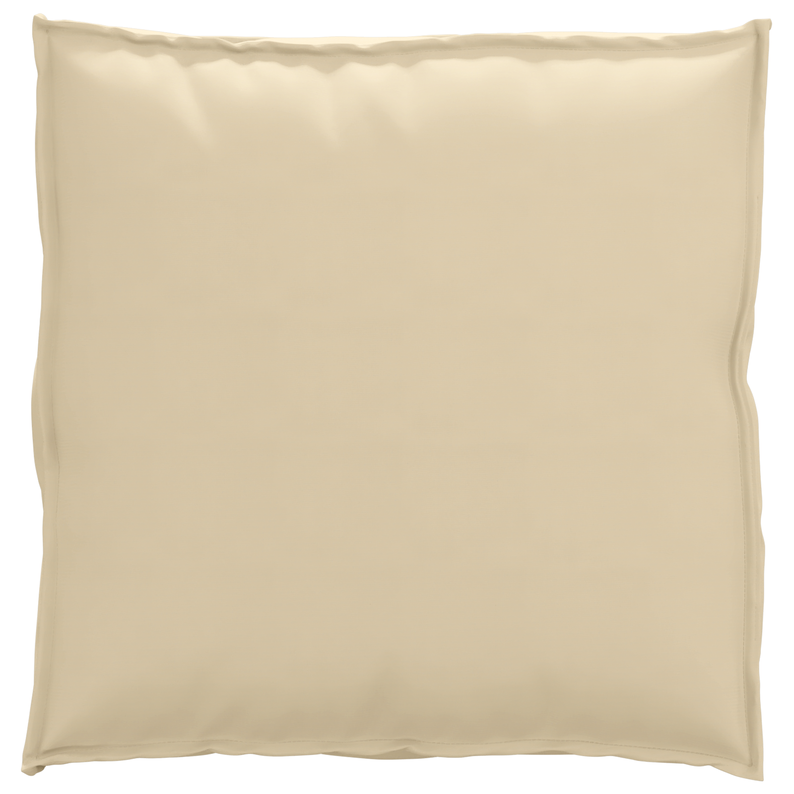 Almofada de palete para assento Bege 70 x 70 x 12 cm