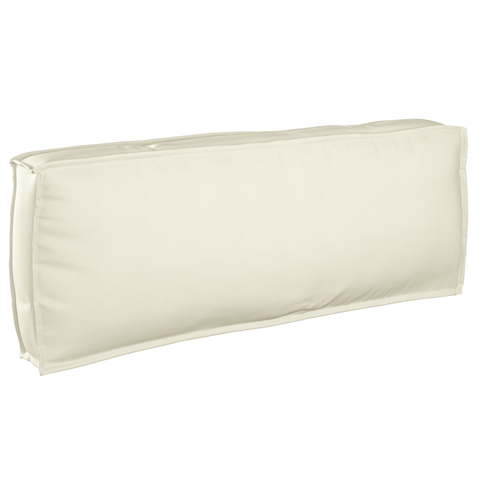 Almofada de palete para encosto Creme 120 x 40 x 12 cm