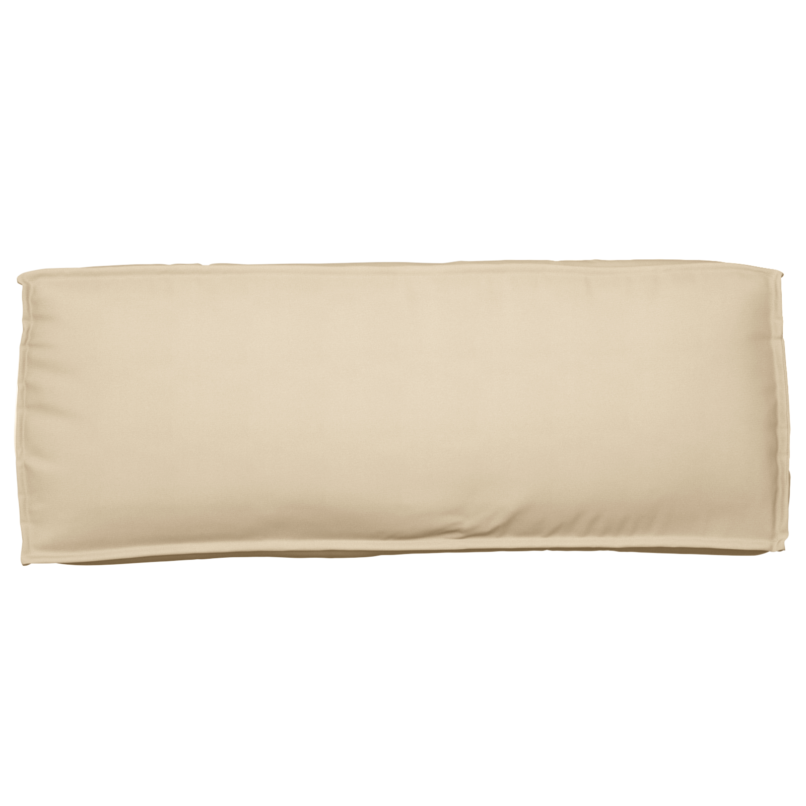 Almofada de palete para encosto Bege 120 x 40 x 12 cm