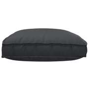 Almofada de palete para assento Preto 120 x 80 x 12 cm