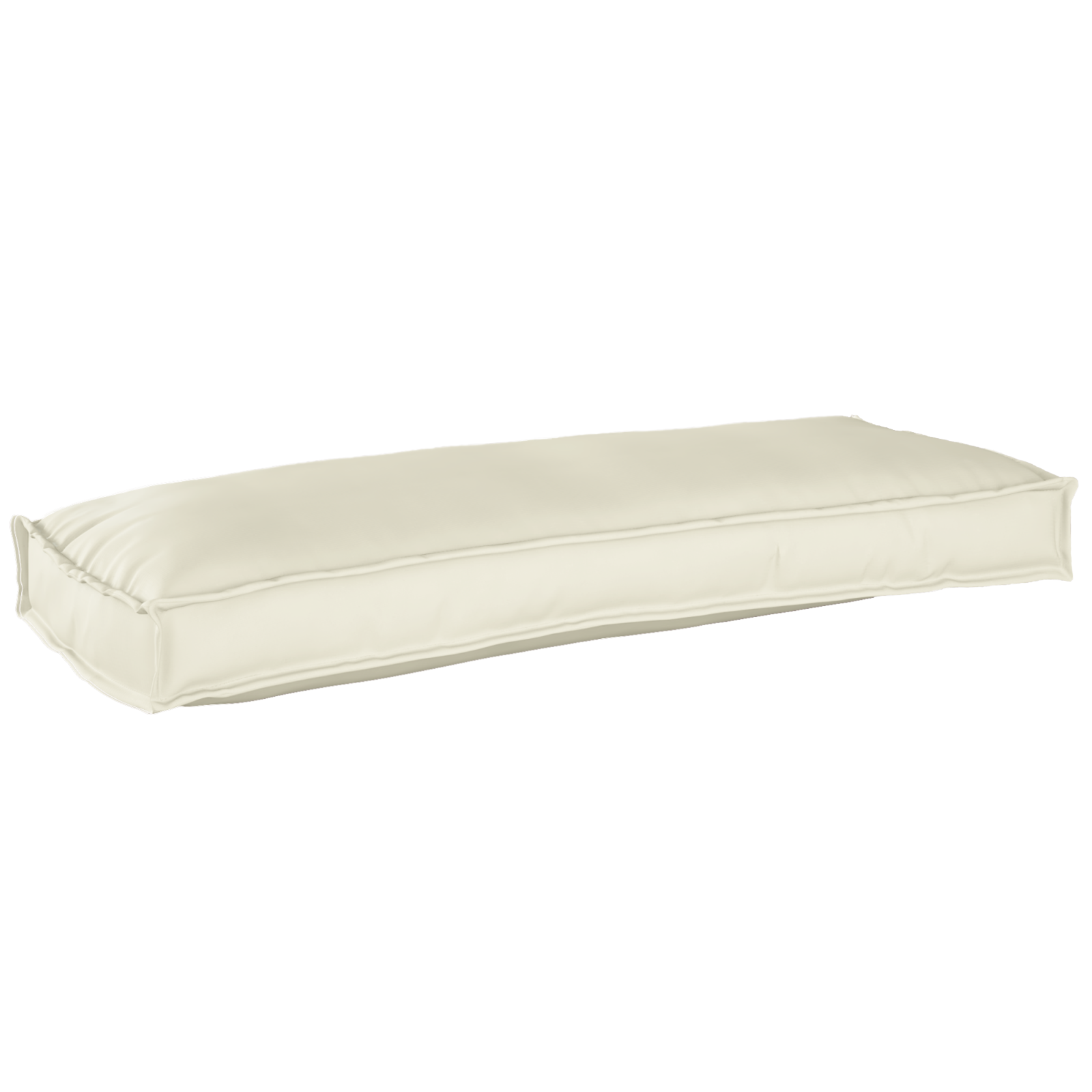 Conjunto de Almofadas para Palete 2 pcs Creme 100 x 40 x 8 cm