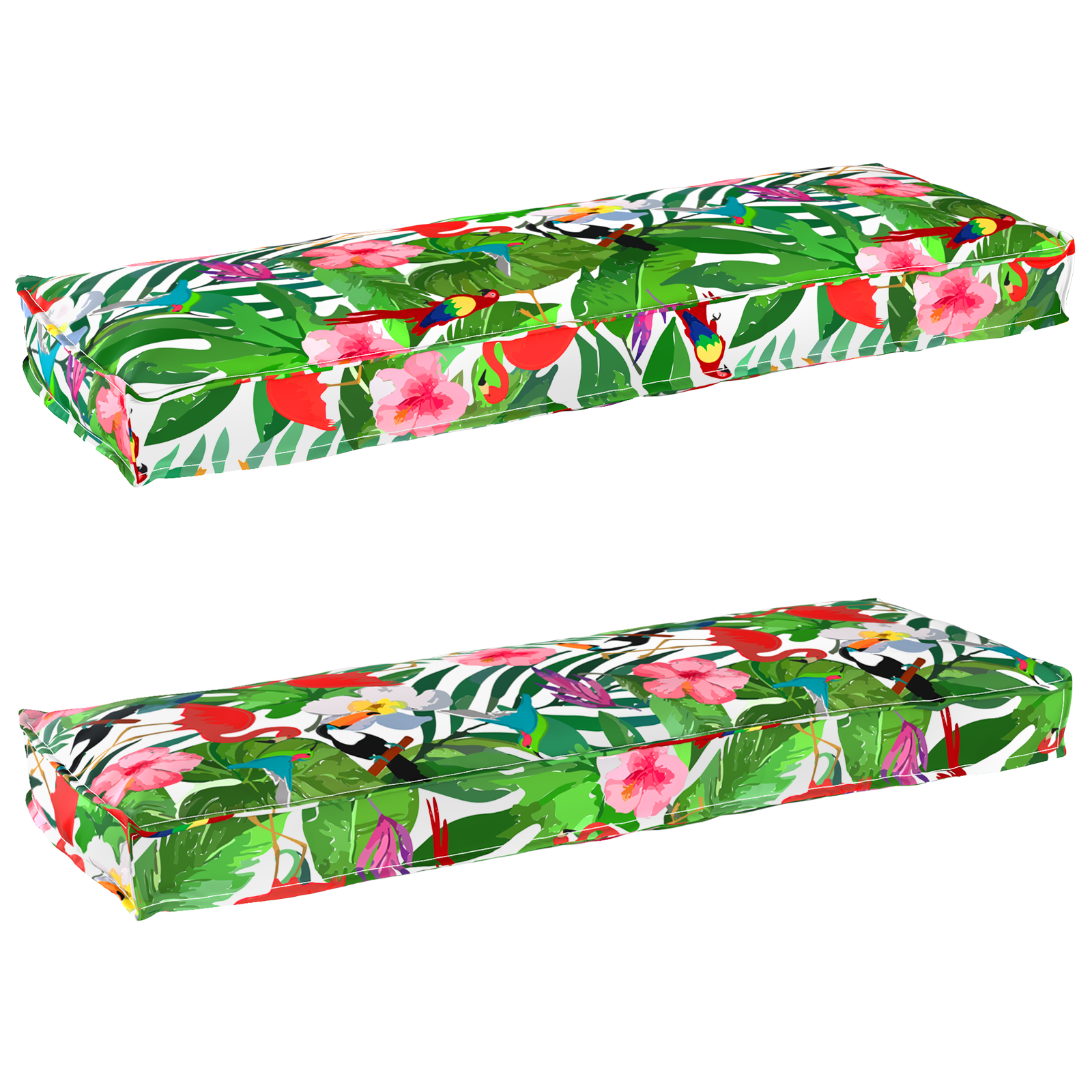 Conjunto de Almofadas para Palete Floral 2 pcs Selva Tropical