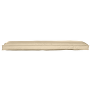 Conjunto de Almofadas para Palete 2 pcs Bege 150 x 40 x 8 cm