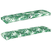 Conjunto de Almofadas para Palete Floral 2 pcs Padrão de folhas