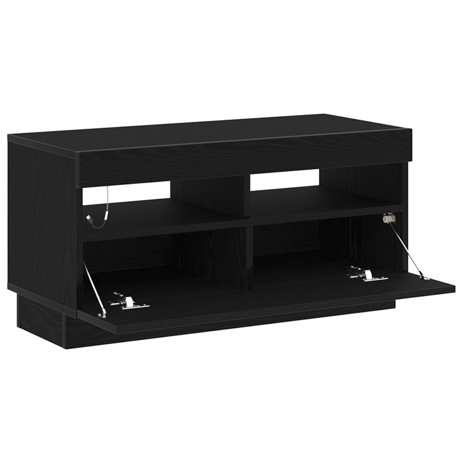 Gabinete para TV Carvalho Preto 80 x 35 x 40 cm