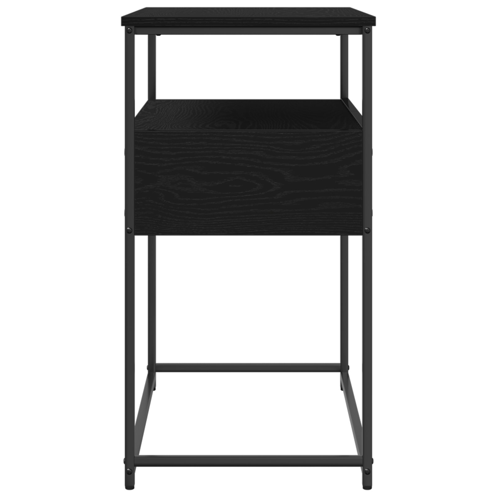 Aparador com gaveta Carvalho preto 75 x 40 x 75 cm