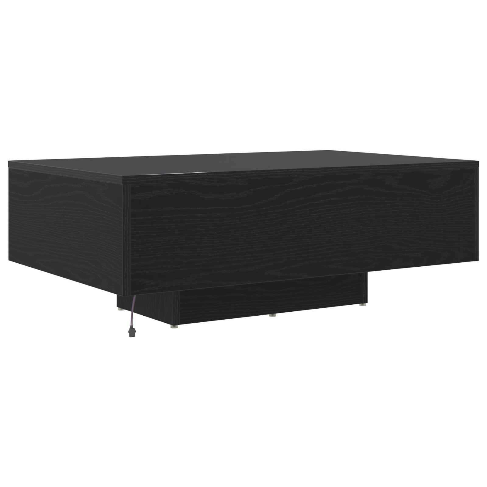Mesa de centro Carvalho Preto 85 x 55 x 31 cm