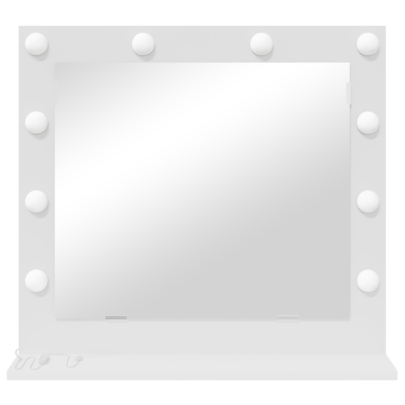 Espelho de Vaidade com luzes de tira LED Branco 60 x 55 x 18 cm