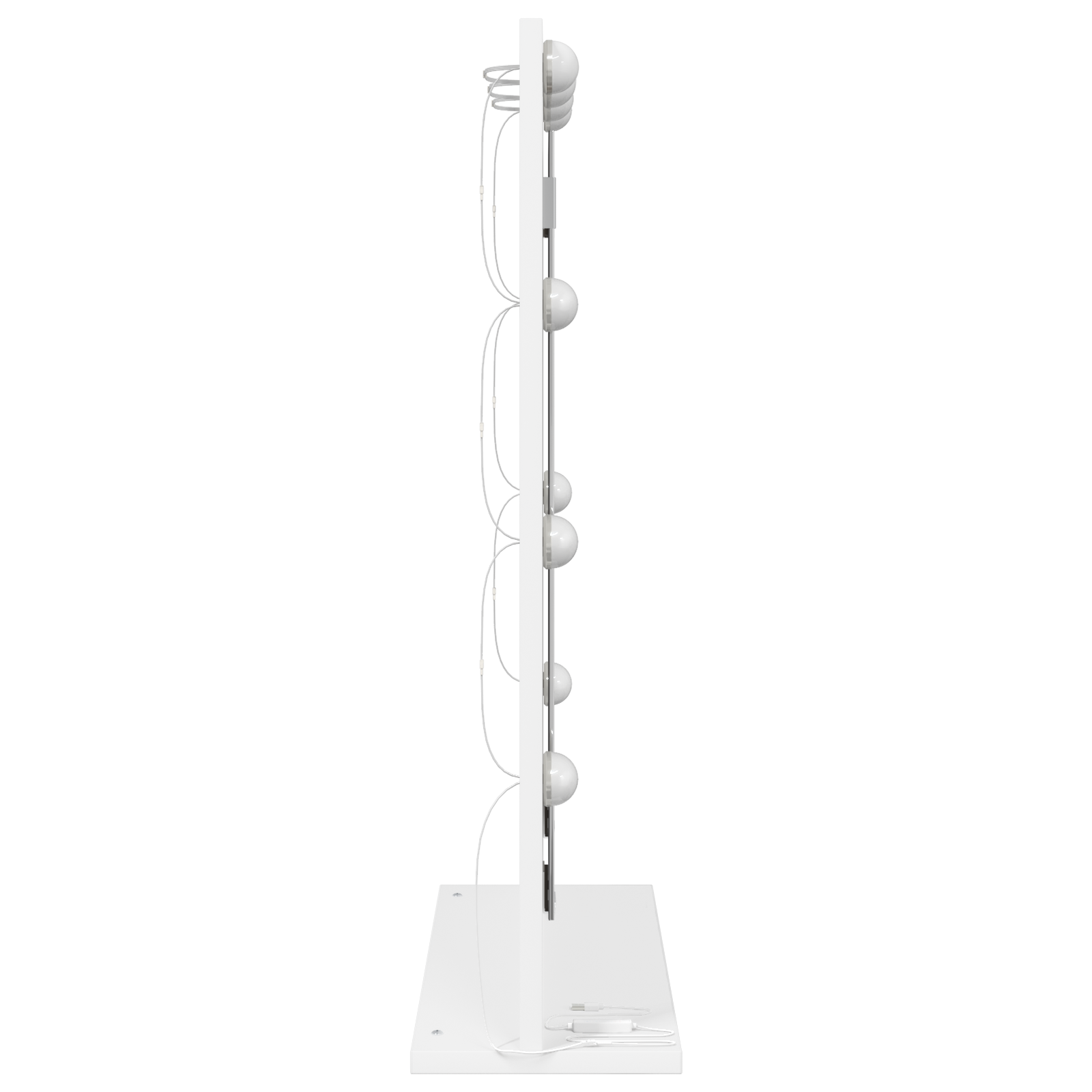 Espelho de Vaidade com luzes de tira LED Branco 70 x 50 x 18 cm