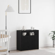 Buffet Preto 80 x 35 x 75 cm Madeira processada