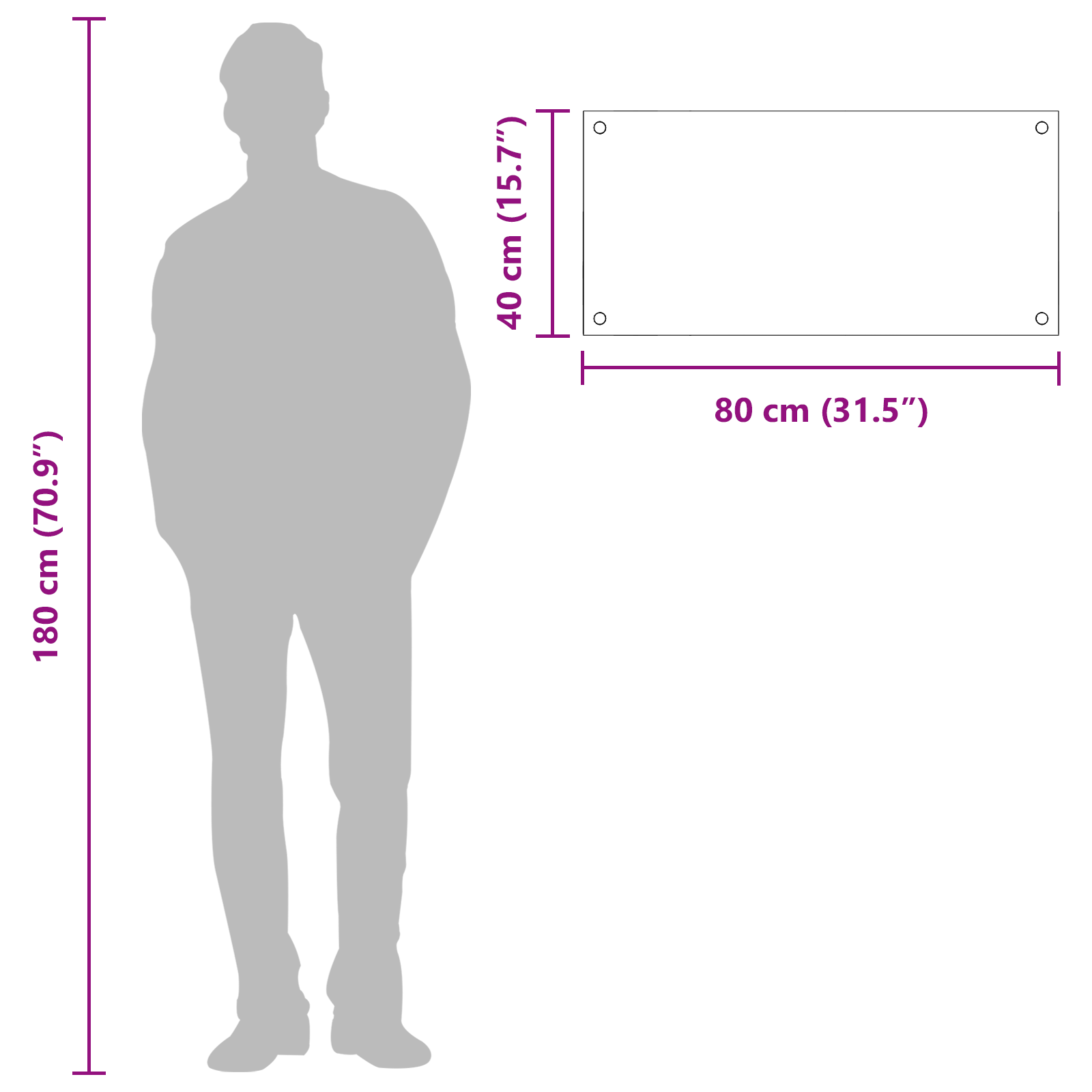Proteção de Cozinha Cinzento-claro 80 x 40 x 0.6 cm