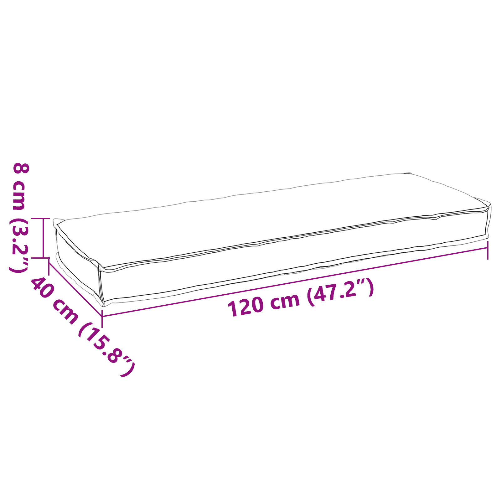 Conjunto de Almofadas para Palete 2 pcs Cinzento-acastanhado