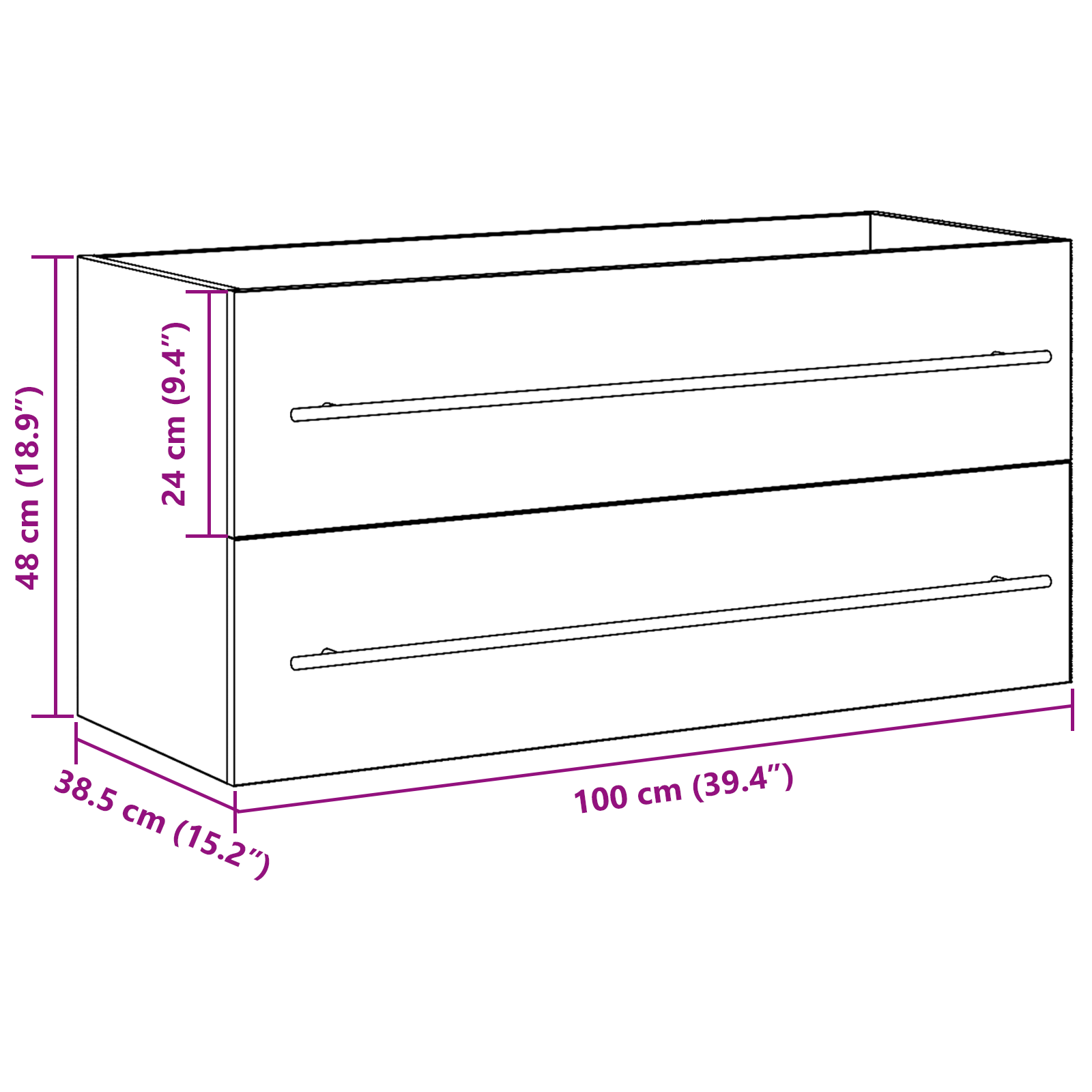 | Armário de lava-louça | com gaveta Madeira processada