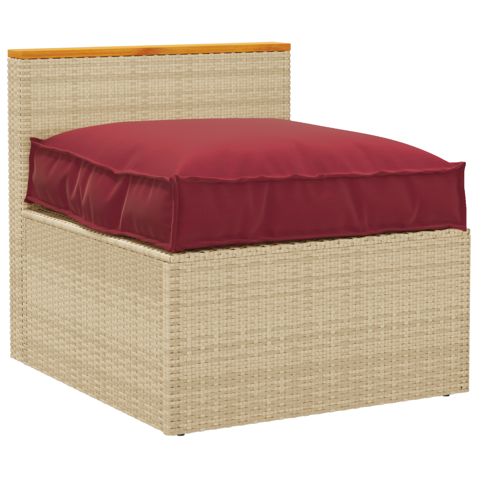 Almofada de palete para assento Vinho Vermelho 70 x 70 x 12 cm