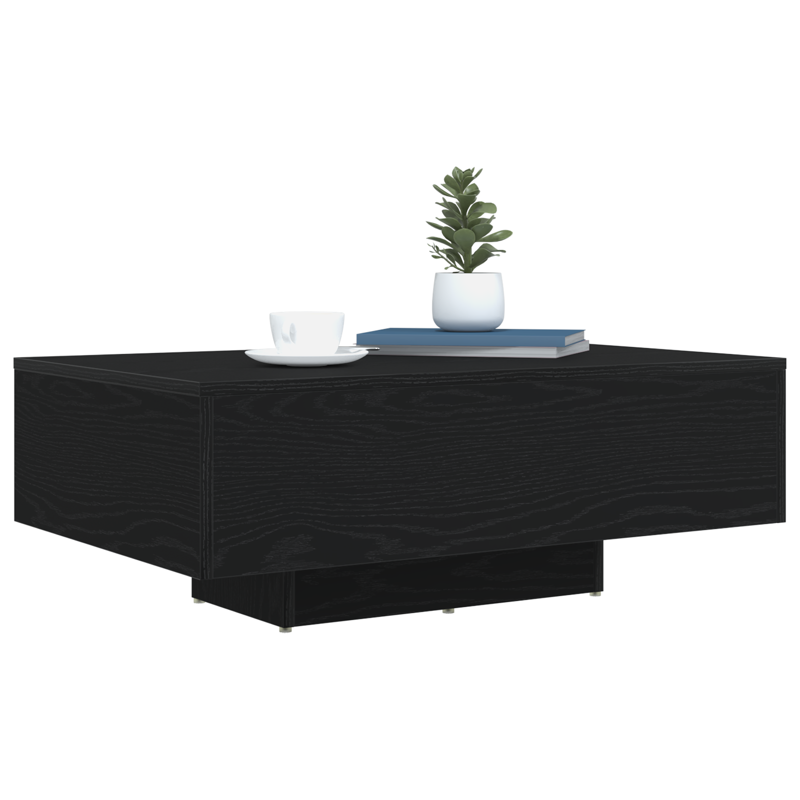 Mesa de centro Carvalho Preto 85 x 55 x 31 cm