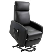 Poltrona Relax Levanta Pessoas Reclinável 145° Preto 67x95x105 cm