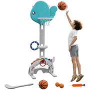 Cesta de Basquetebol Infantil Multicor 46x51x134-152 cm