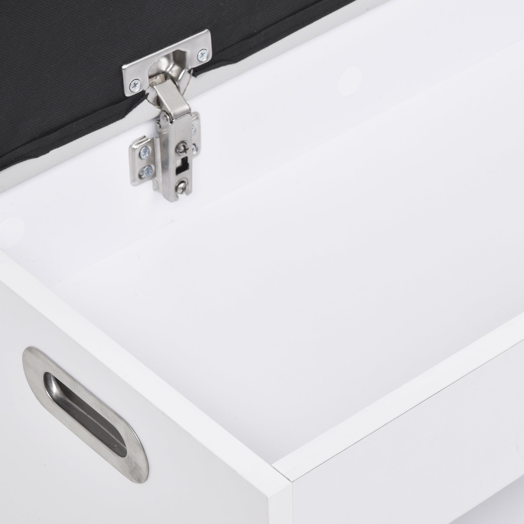 Sapateira com Assento Acolchoado 80x30x43cm - Branco
