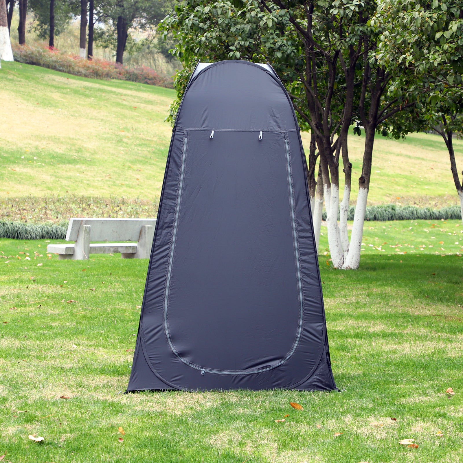 Barraca de Vestir Portátil 120x120x190 cm - Preto