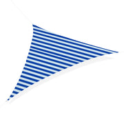 Vela de Sombra Triangular Branca e Azul 5x5x5 cm